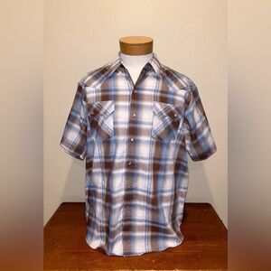 Ely Cattleman Pearl Snap Button Down Shirt‎ - Size XL